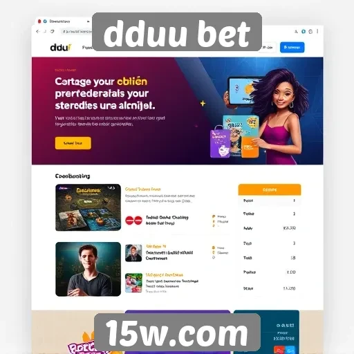 Análise da interface do site dduu bet